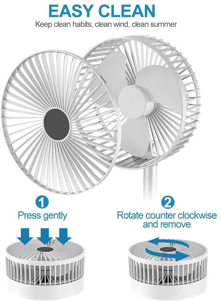 💨 Powerful Rechargeable High Speed Table Desk Fan 🌟