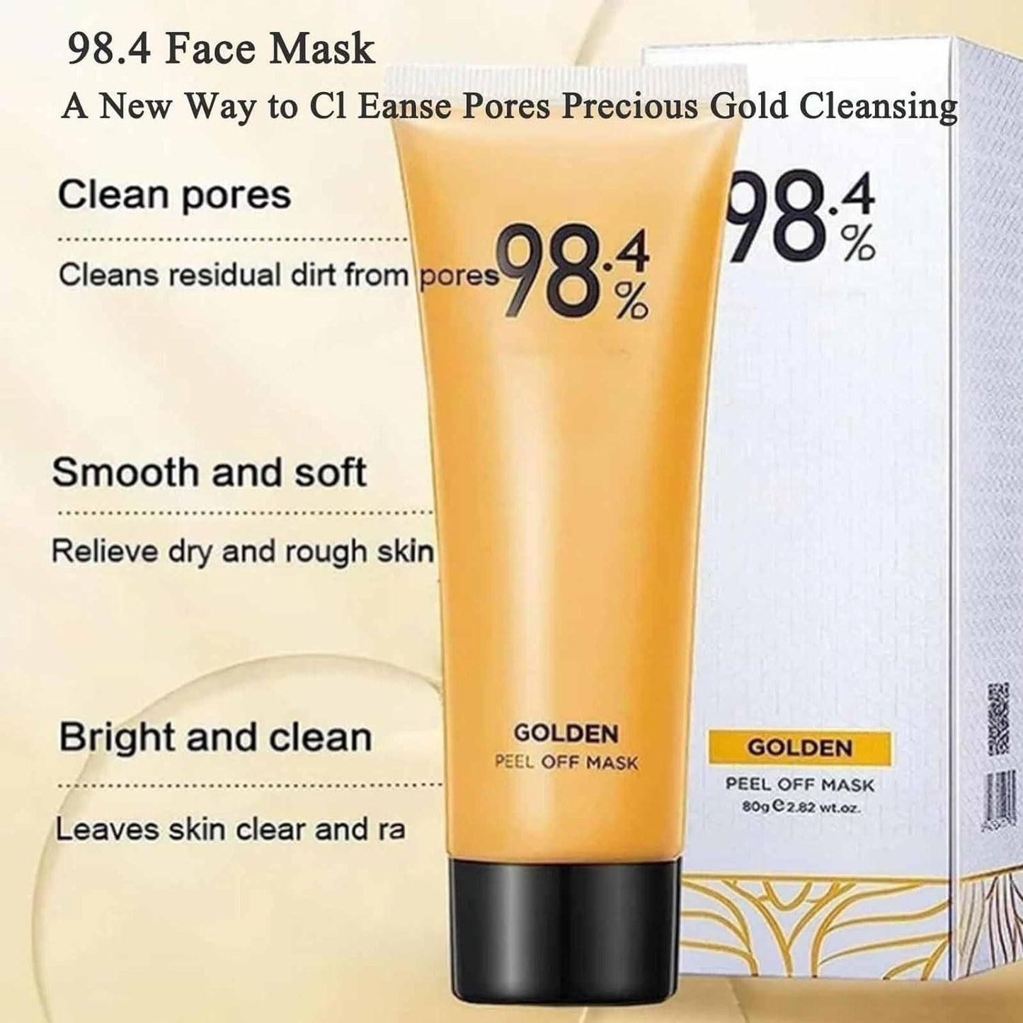 🌟 98.4% Gold Peel Off Mask (Pack of 2)