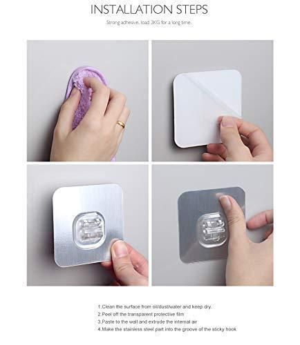 🧼 Wall-Mounted Stainless Steel Soap Rack with Hooks 🪝