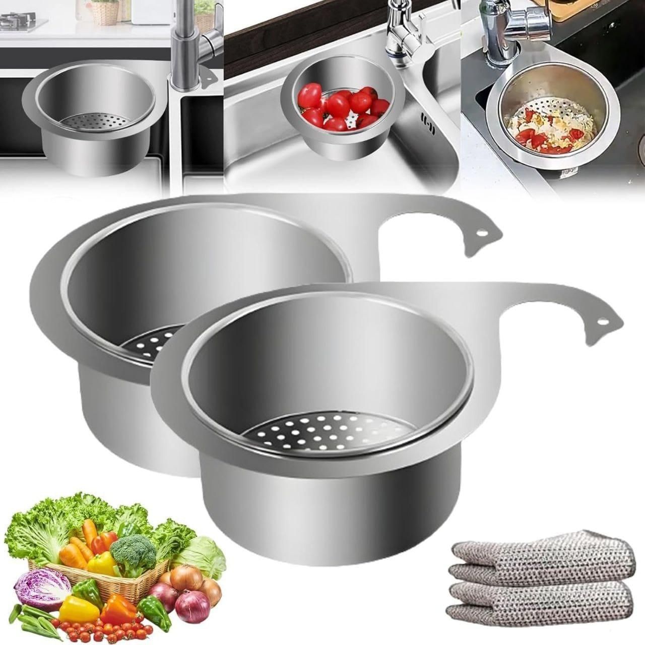 🦢 Stainless Steel Swan Drain Basket Sink Strainer ✨💧