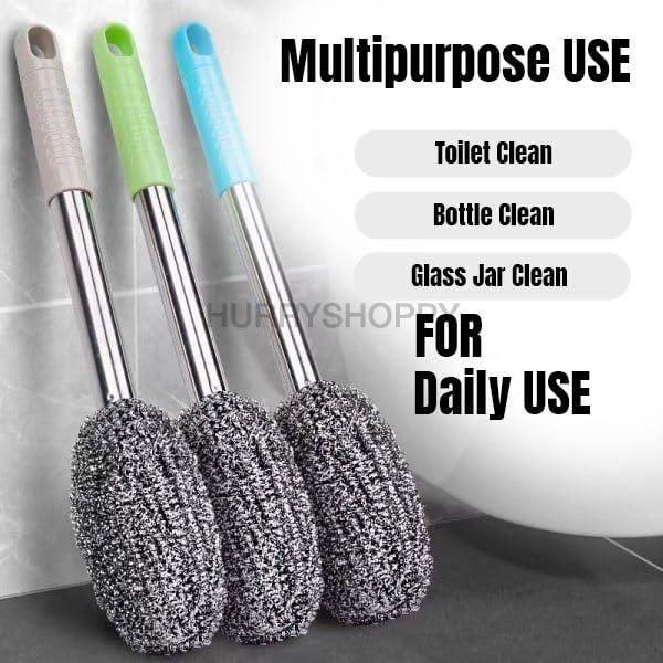 🧼 Bottle Jar Toilet Cleaner Brush Scrubber
