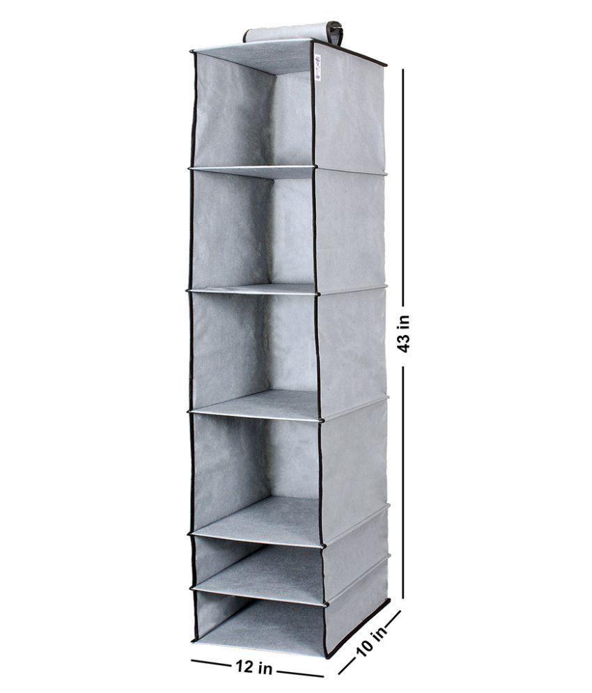 🧺 6-shelf Foldable Hanging Wardrobe Organizer