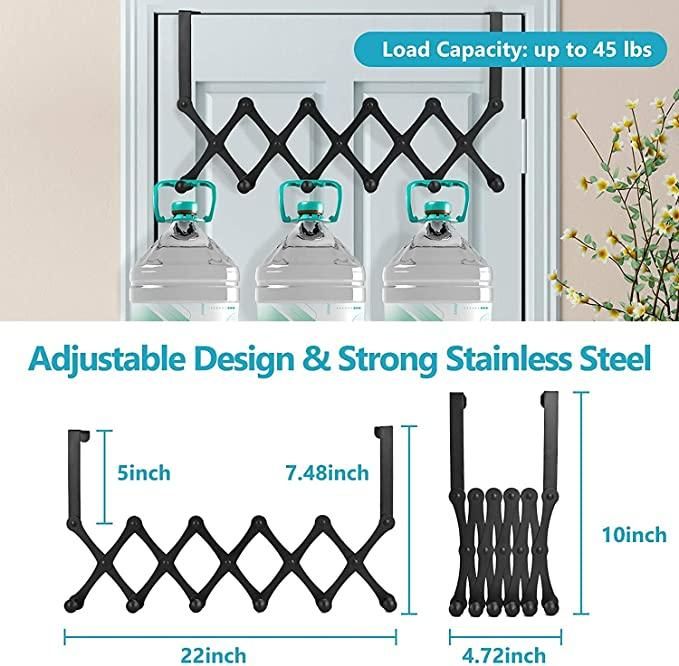 🚪 Over-the-Door Alloy Steel Cloth Hanger with 6 Hooks