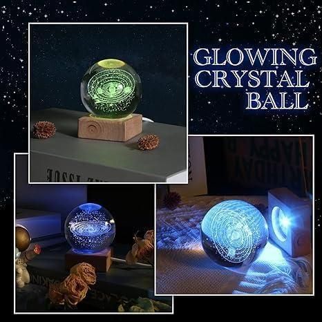 ✨ 3D Crystal Lamp Ball – Mesmerizing Lighting Magic 🌟