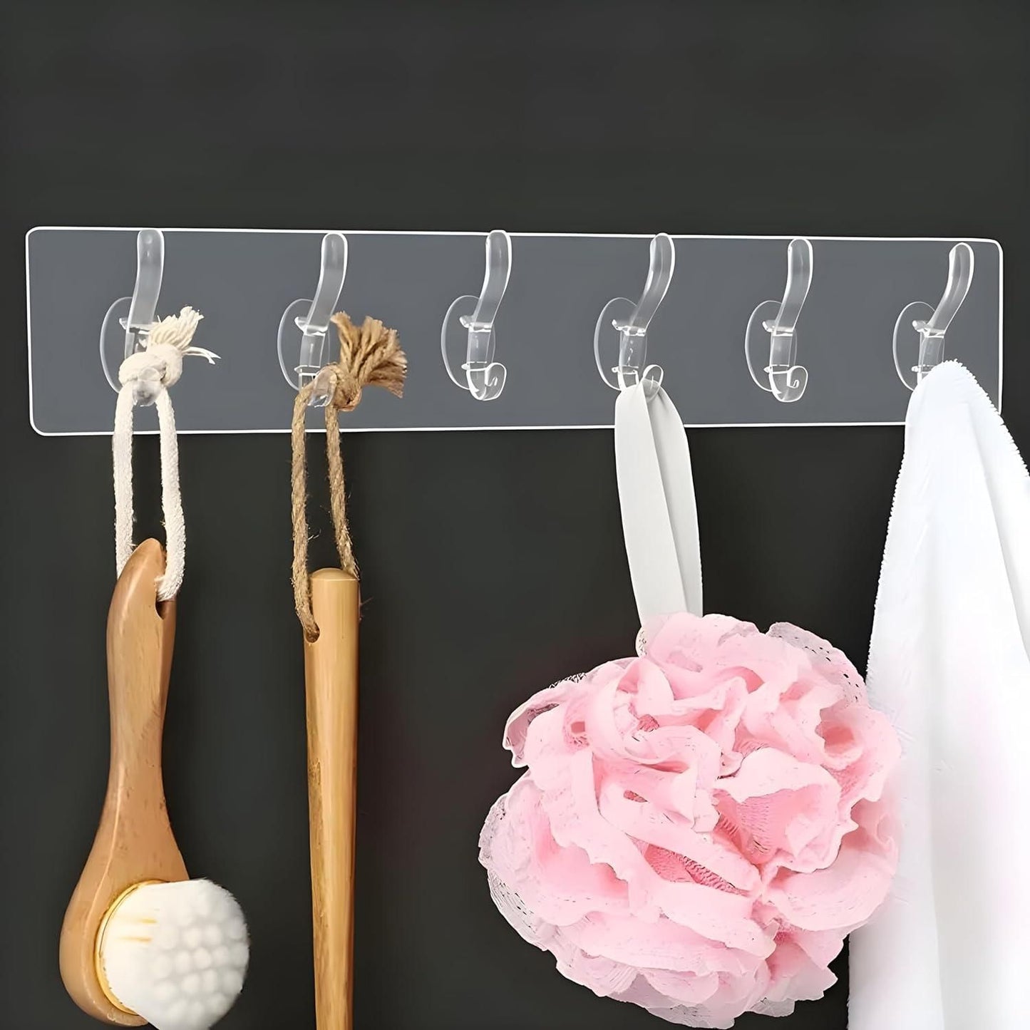 🛠️ Self-Adhesive Wall Hanger (6 Hooks) ✨