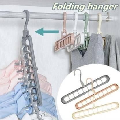 👕 Multi-Functional Adjustable & Folding Clothes Hanger-pack of 3 🌈