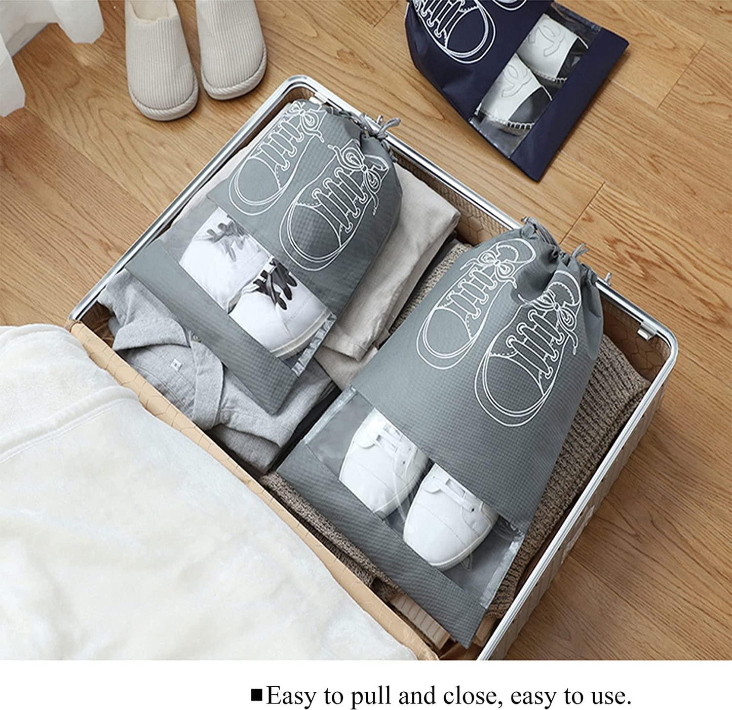 👟 Travel Shoe Organizer Bag - Pack of 5 & 10 🌟