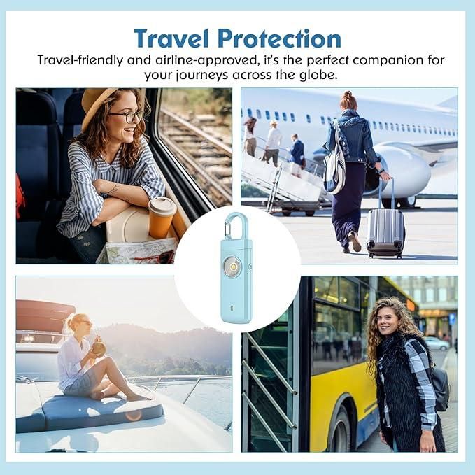 🔒 Rechargeable Personal Safety Alarm for Women 🚨