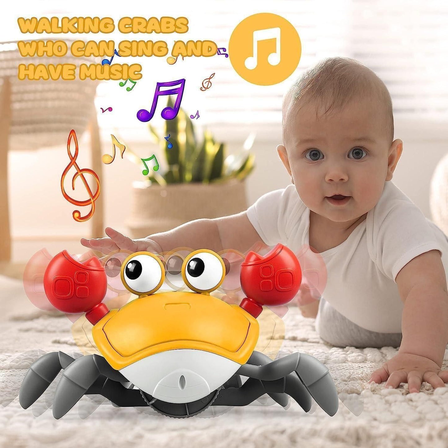 🦀 Cute Dancing Crab Toy with USB Rechargeable 🎶
