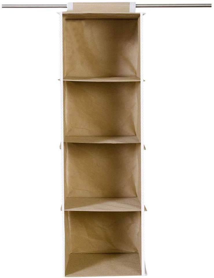 🧥👖👟 4-Shelf Hanging Wardrobe Organizer
