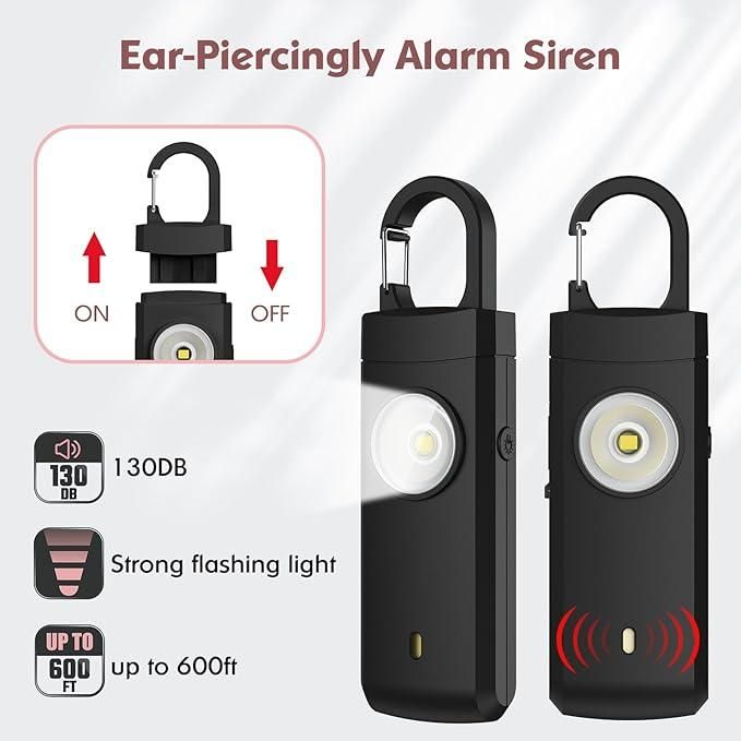 🔒 Rechargeable Personal Safety Alarm for Women 🚨