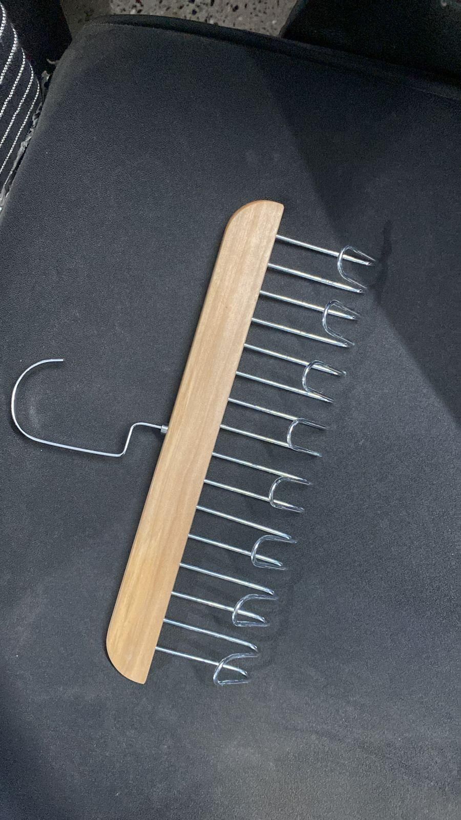🌟 Wooden Hanger with Metal Hooks (pack of 2)