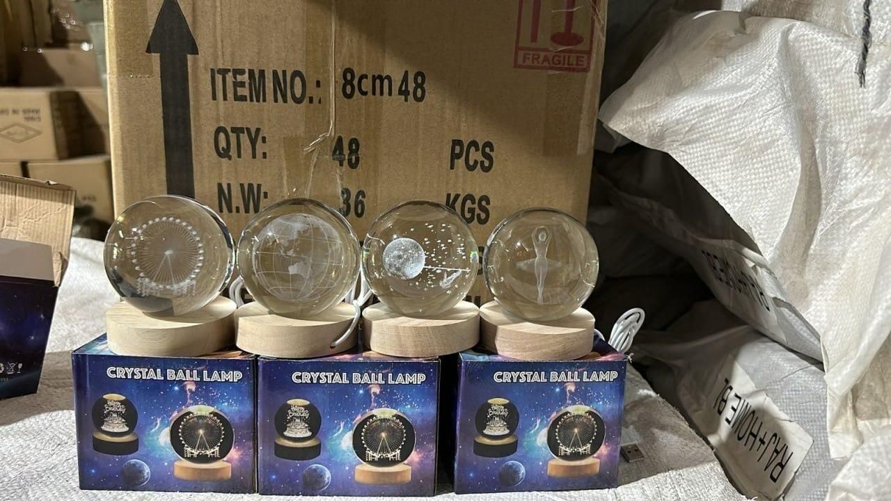 ✨ 3D Crystal Lamp Ball – Mesmerizing Lighting Magic 🌟