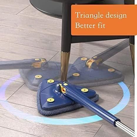 🧹 Blue Squeezing Triangle Cleaning Mop