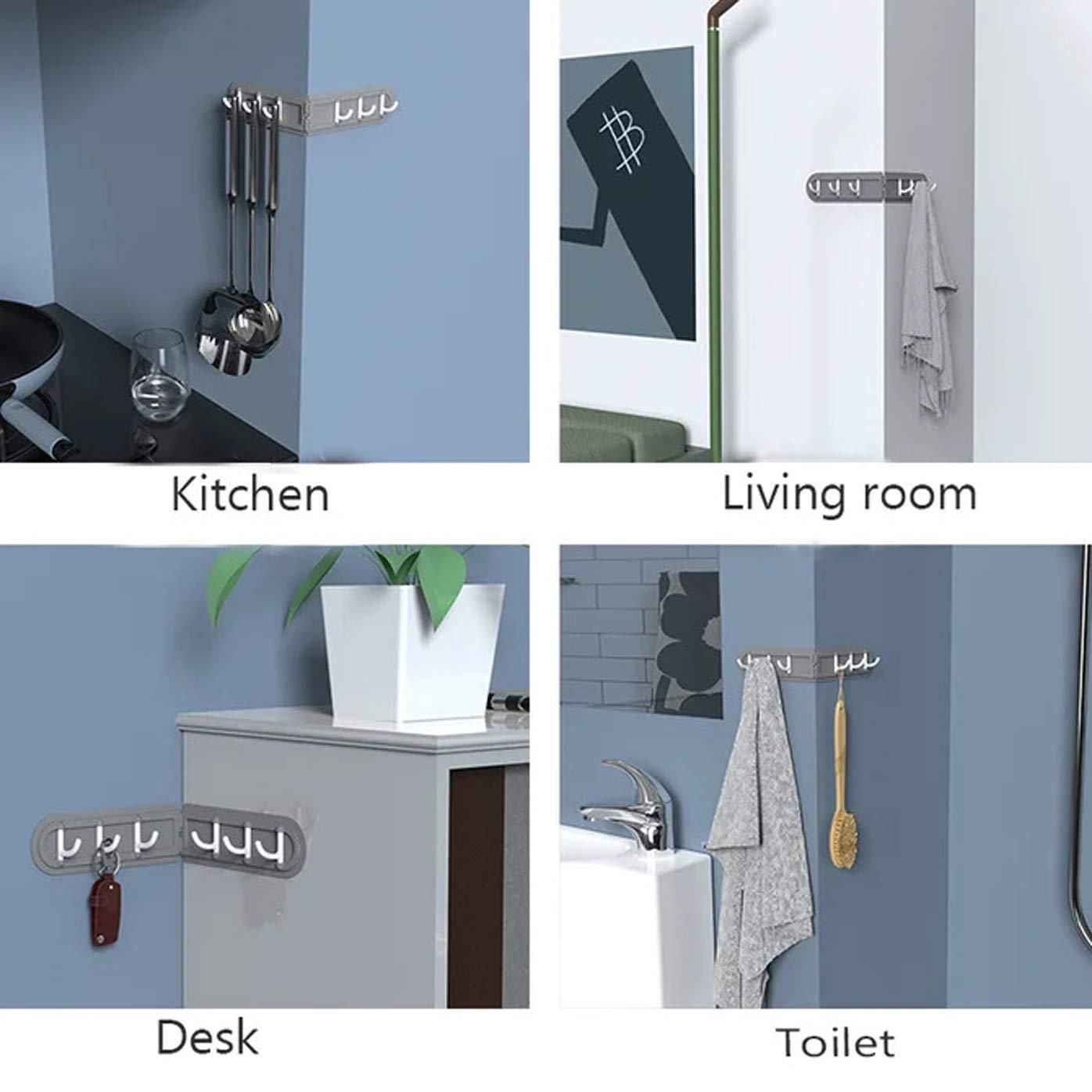 🔗 Folding Wall Mounted 6 Hooks Storage Holder
