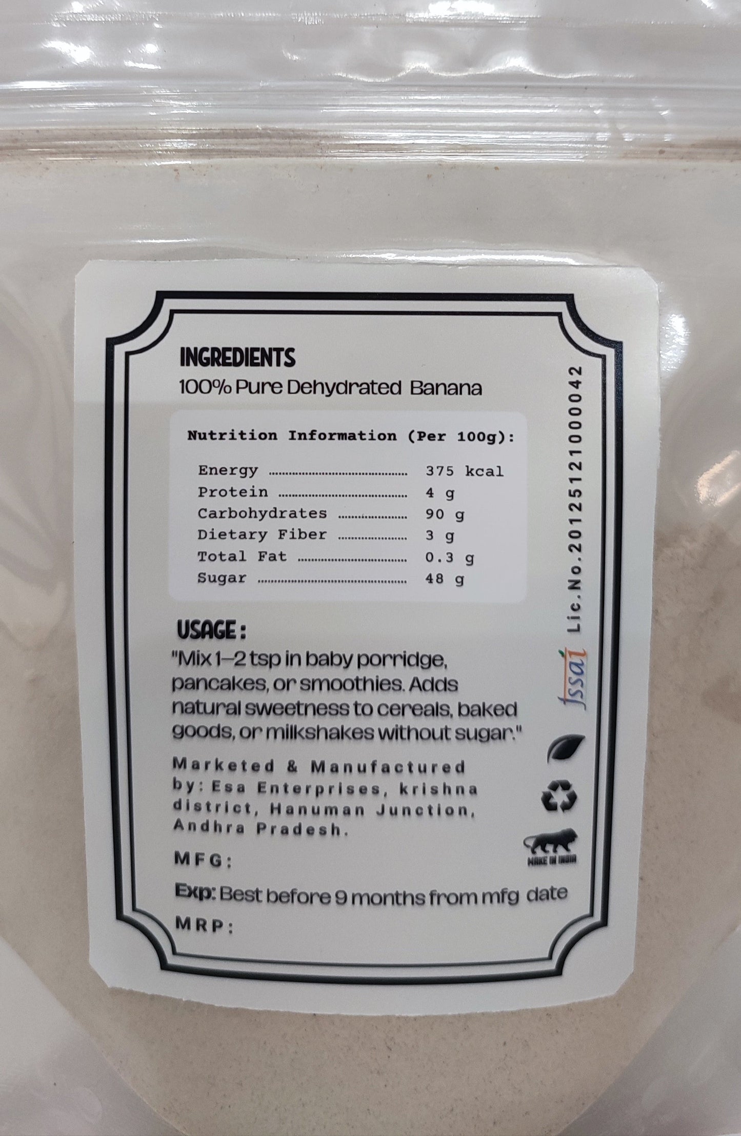 NutriQuest Banana Powder