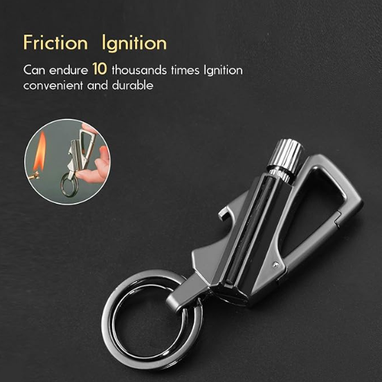 🔥 Matchstick Fire Starter Keychain Bottle Opener