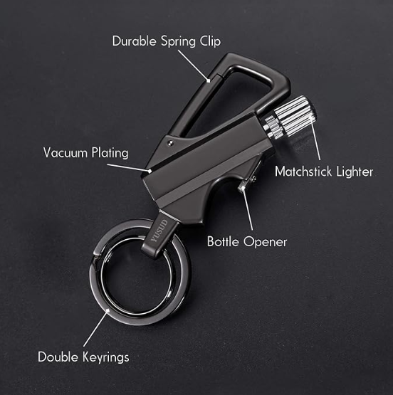 🔥 Matchstick Fire Starter Keychain Bottle Opener