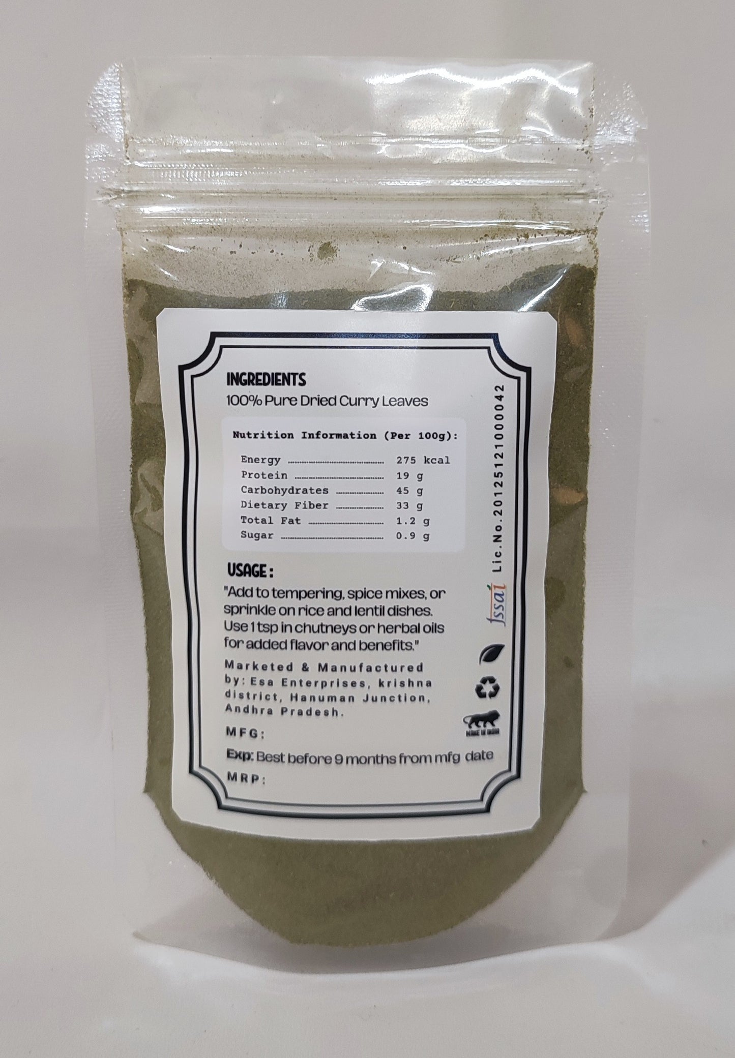 NutriQuest Curry Leaf Powder
