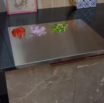 🔪 Stainless Steel Chopping Board 🥗✨