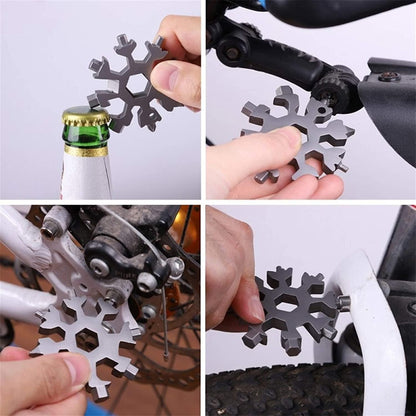 ❄️ Snowflake Keychain-Screwdriver Tool 🔧