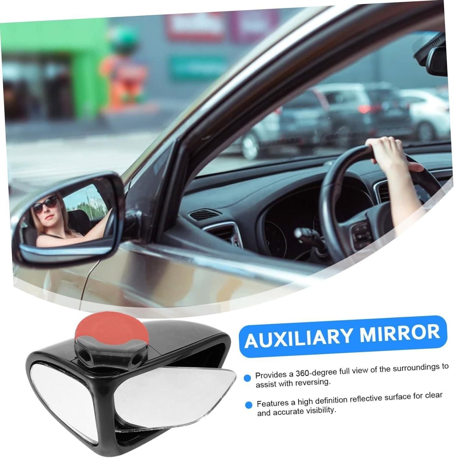 🚗 Adjustable Car Auxiliary Rearview Mirror 🌟