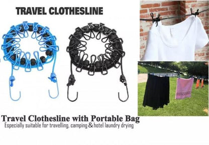 🌟 12 PC Travel Clothesline 🌟