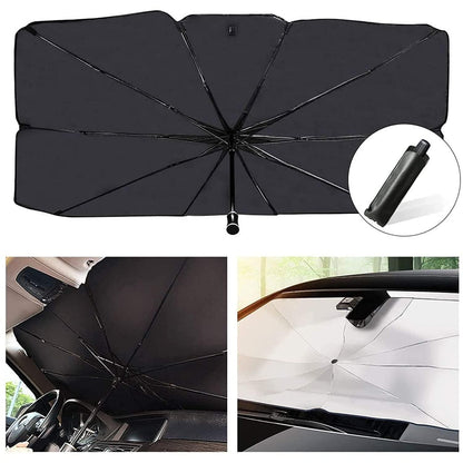 ☂️ Car Windshield Sun Shade Umbrella (Black)