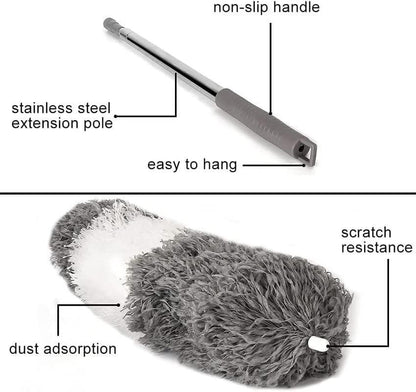🧹 Flexible Mop Duster with Extendable Handle