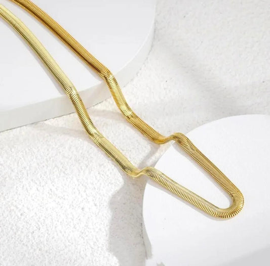 🐍 Men's Golden Snake Chain