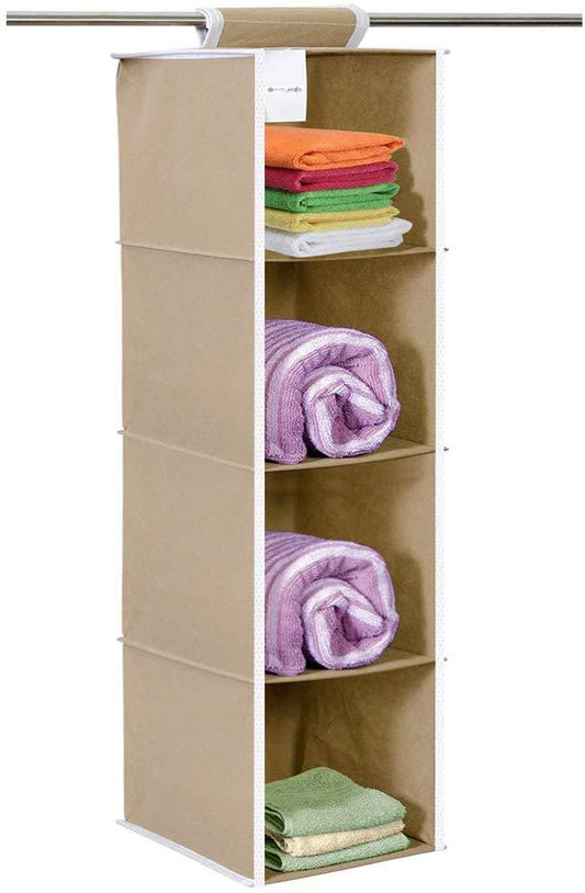 🧥👖👟 4-Shelf Hanging Wardrobe Organizer