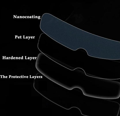 🏍️ Photochromic Anti-Fog Helmet Film