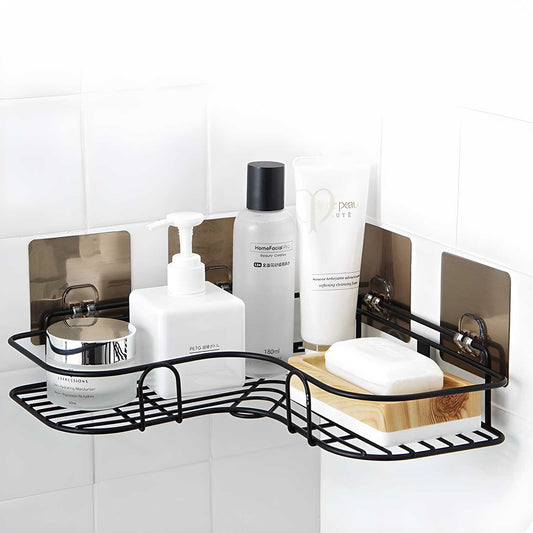 🛁 Metal Bathroom Corner Rack Storage Shelves