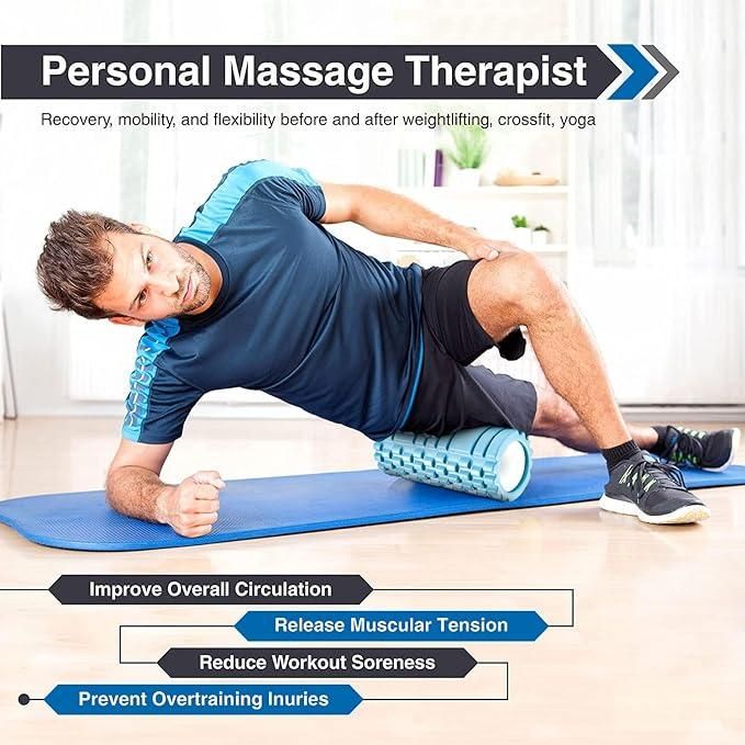 🏋️‍♂️ Foam Roller for Back Pain, Deep Tissue Massage, and Body Pain 🧘‍♀️