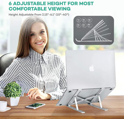 💻 Aluminium Foldable Portable Laptop Stand 🌟