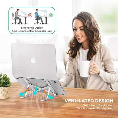 💻 Aluminium Foldable Portable Laptop Stand 🌟