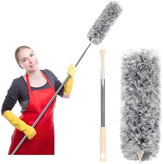 🧹 Flexible Mop Duster with Extendable Handle
