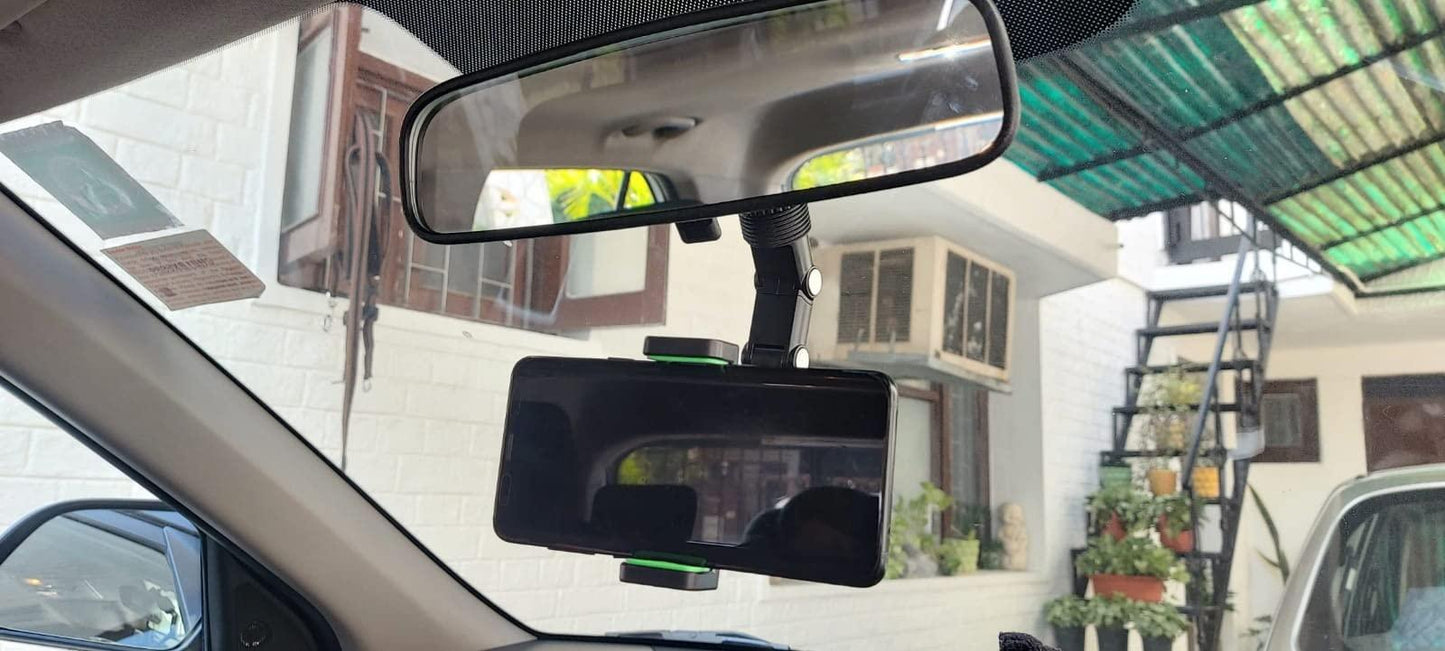 📱 Cell Phone Holder 360° Car Rearview Mirror Mount 🚗