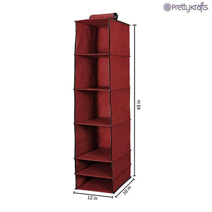 🧥👚🥿 6-Shelf Hanging Wardrobe Organizer