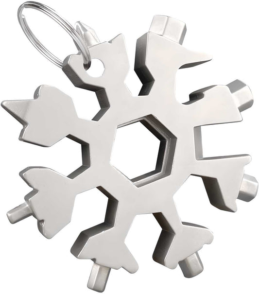 ❄️ Snowflake Keychain-Screwdriver Tool 🔧