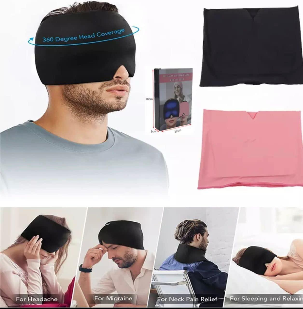🧊 Migraine Relief Cap & Cold Therapy Head Wrap