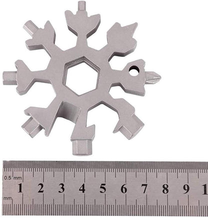 ❄️ Snowflake Keychain-Screwdriver Tool 🔧