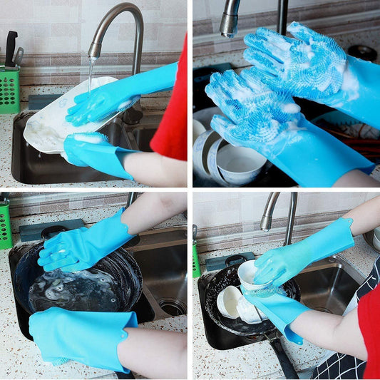 🧤 Magic Silicone Gloves for Cleaning