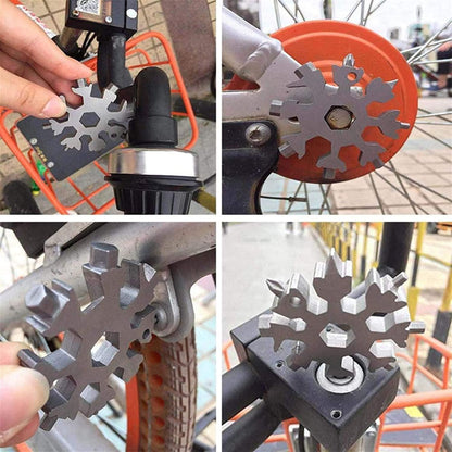 ❄️ Snowflake Keychain-Screwdriver Tool 🔧