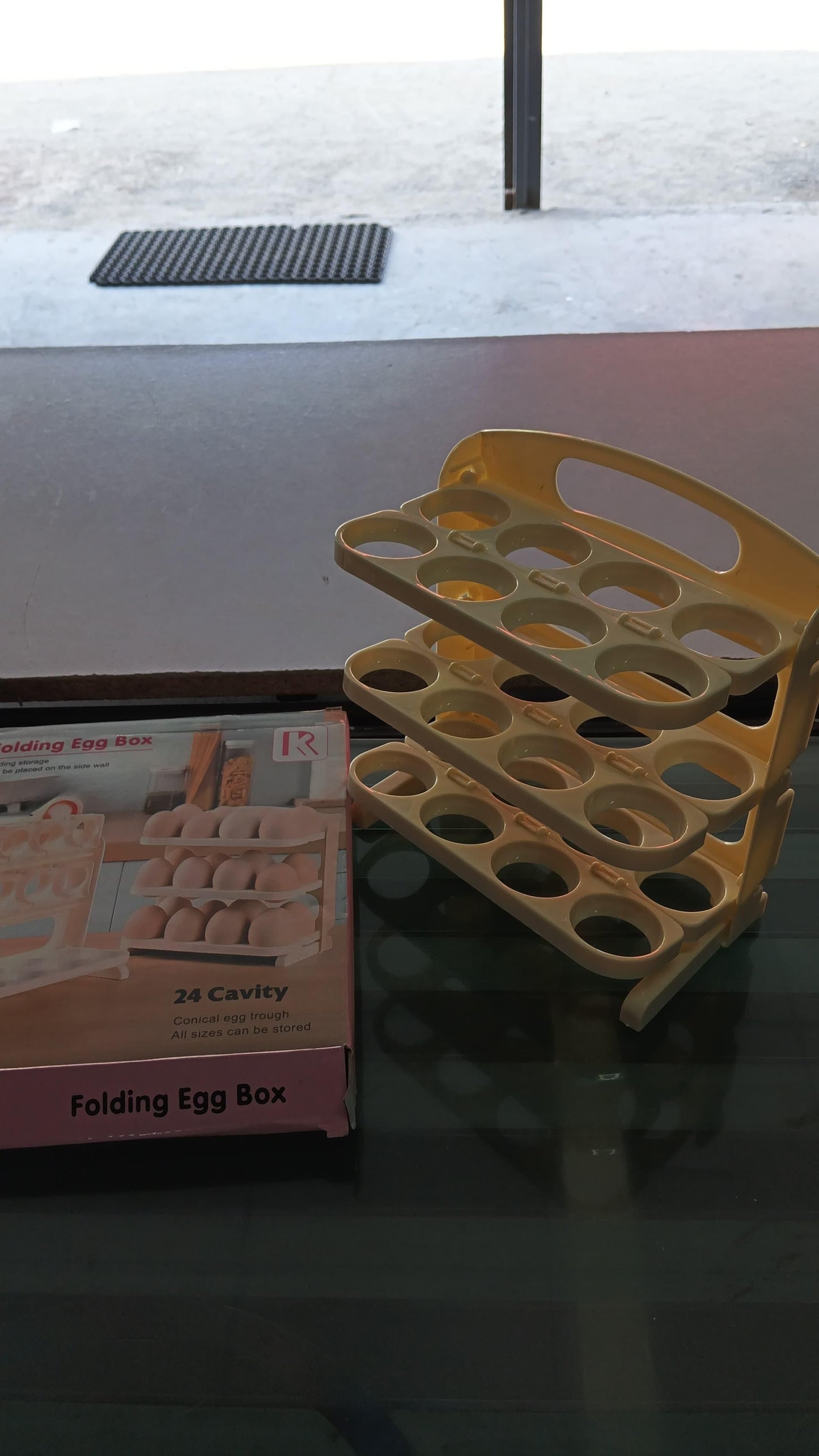 🥚 3 Layer Flip Egg Rack – Organize Your Eggs Like a Pro! 🥚