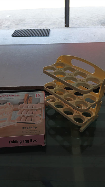 🥚 3 Layer Flip Egg Rack – Organize Your Eggs Like a Pro! 🥚