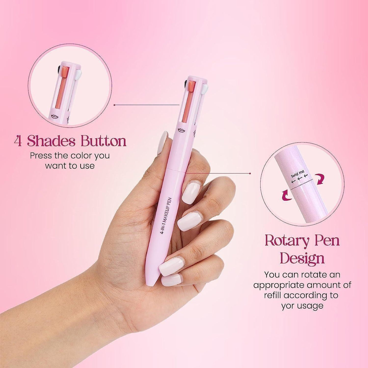 💄 Milagro Beauty On-The-Go 4-IN-1 Makeup Pen