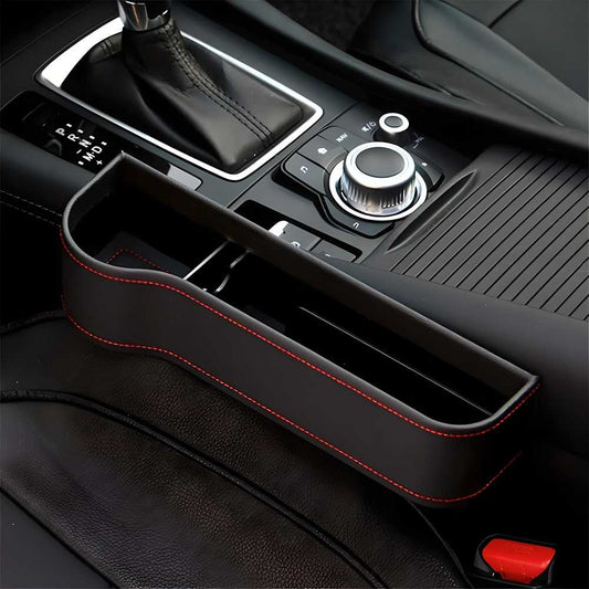 🚗 PU Leather Car Console Side Organizer for Seat Pockets 🎒