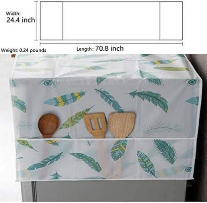 ❄️ Refrigerator Waterproof Cover with Pockets 🧊