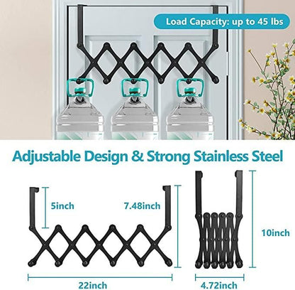 🚪 Over-the-Door Alloy Steel Cloth Hanger with 6 Hooks